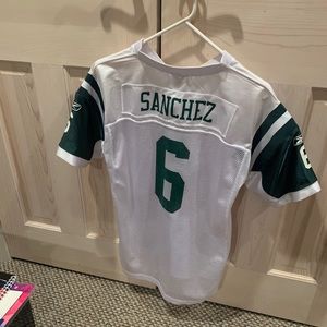 Kids Jets Mark Sanchez Reebok Jersey- White XL